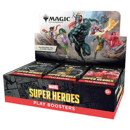MTG: UNIVERSES BEYOND- MARVEL SUPER HEROES PLAY BOOSTER DISPLAY1