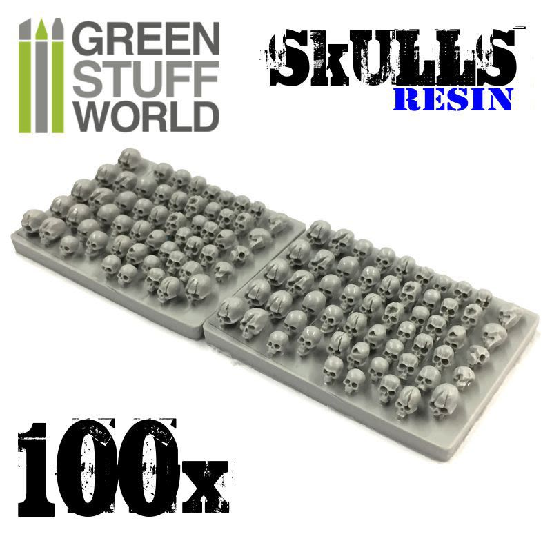 SET RESINA CRANEOS HUMANOS - HUMAN SKULLS RESIN SET1