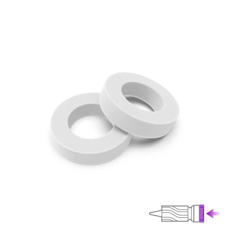 JUNTAS BLANCAS OBTURADOR AEROGRAFO / WHITE O-RINGS FOR NOZZLE - MOBIUS2
