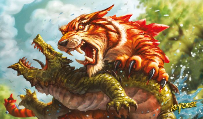 KEYFORGE MIGHTY TIGER PLAYMAT1