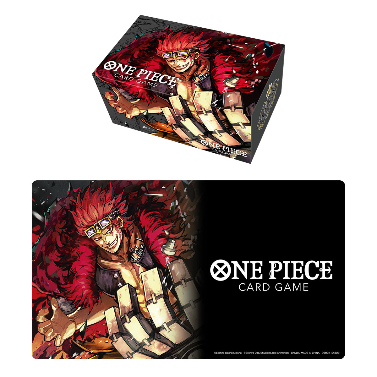 ONE PIECE CCG:PLAYMAT AND STORAGE BOX SET -EUSTASS ”CAPTAIN” KID1