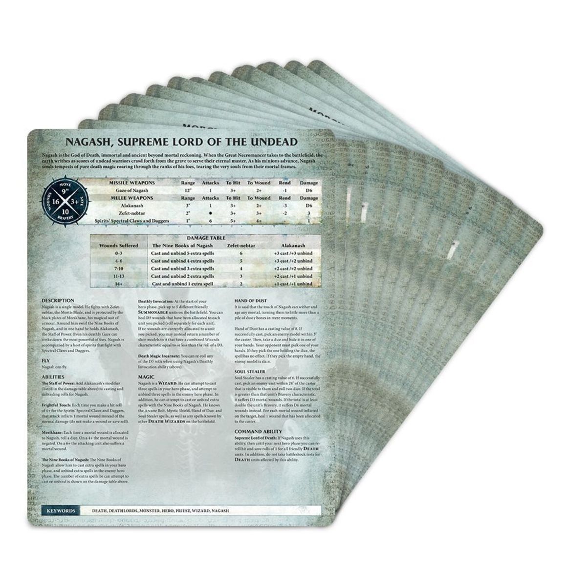 WARSCROLL CARDS LEGIONS OF NAGASH ENG Wargaming cl WARSCROLL CARDS LEGIONS OF NAGASH ENG Wargaming cl