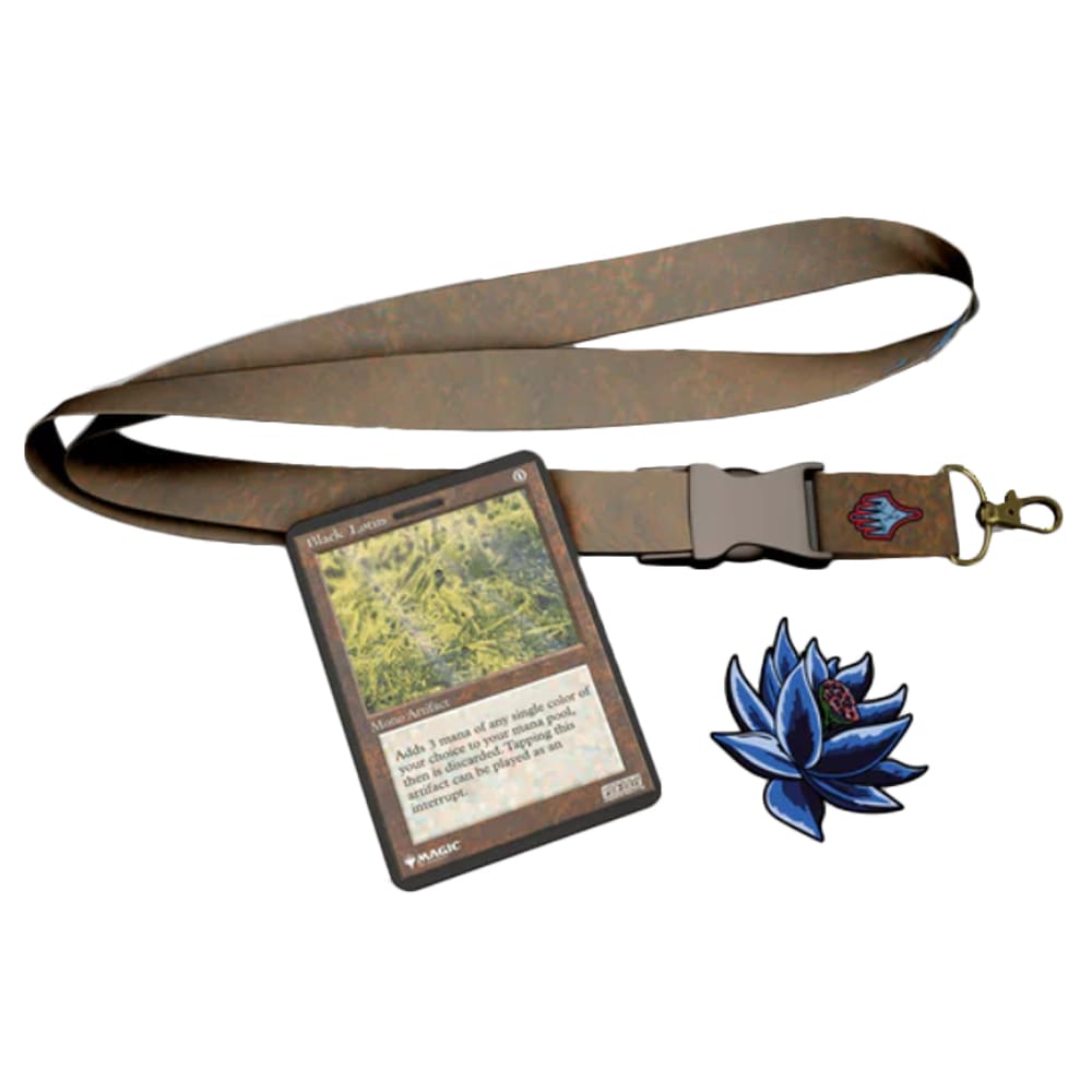 Pin MTG- Black Lotus Pin and Lanyard Set1