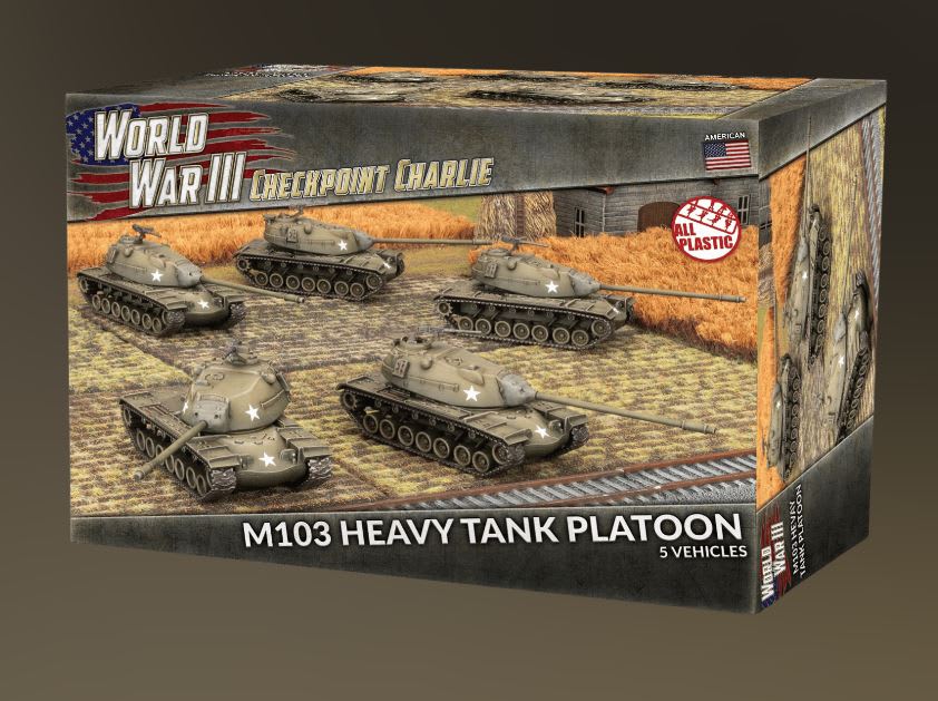 WORLD WAR 3: AMERICAN- M103 HEAVY TANK PLATOON (PLASTIC X5)1