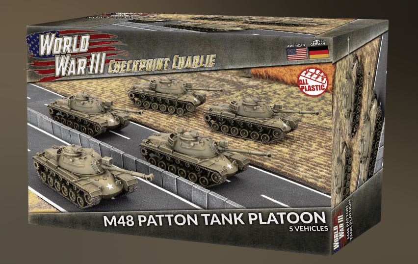 WORLD WAR 3: AMERICAN- M48 PATTON TANK PLATOON (PLASTIC X5)1