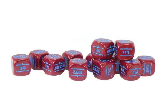 Bolt Action: Orders Dice pack - Maroon1