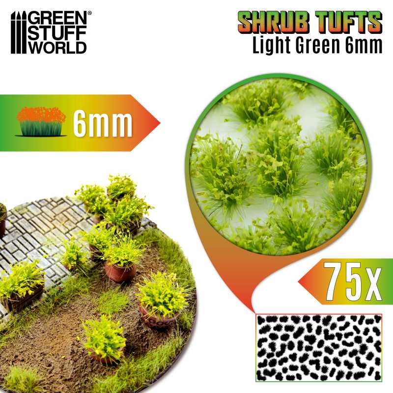 TUFTS MATORRAL - VERDE CLARO / LIGHT GREEN SHRUB TUFT1