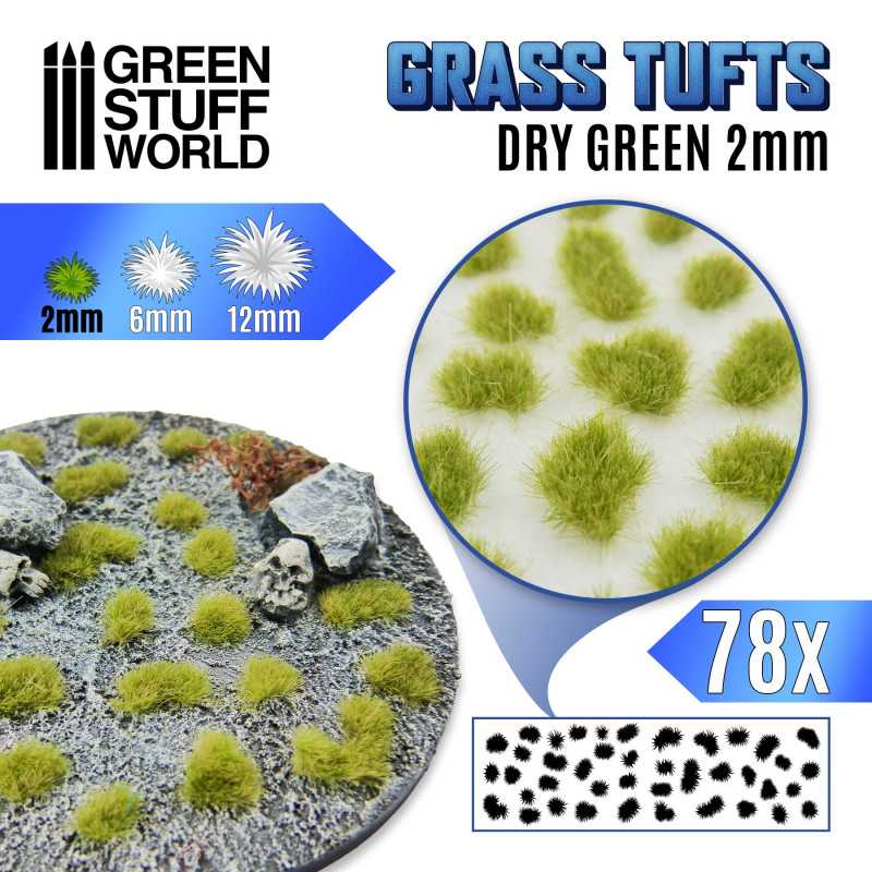 MATAS CESPED - AUTOADHESIVAS - 2MM - VERDE SECO1
