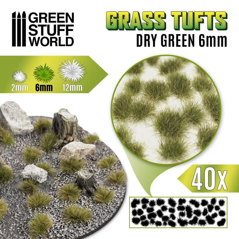 MATAS CESPED - AUTOADHESIVAS - 6MM - VERDE SECO1