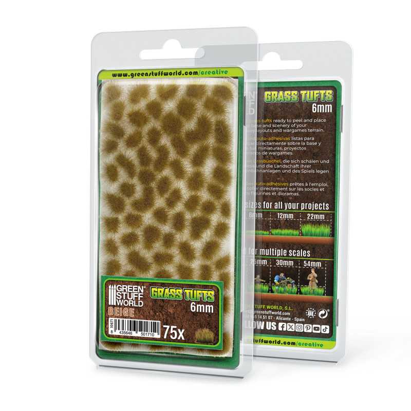 GRASS TUFTS XXL 6MM - BEIGE2