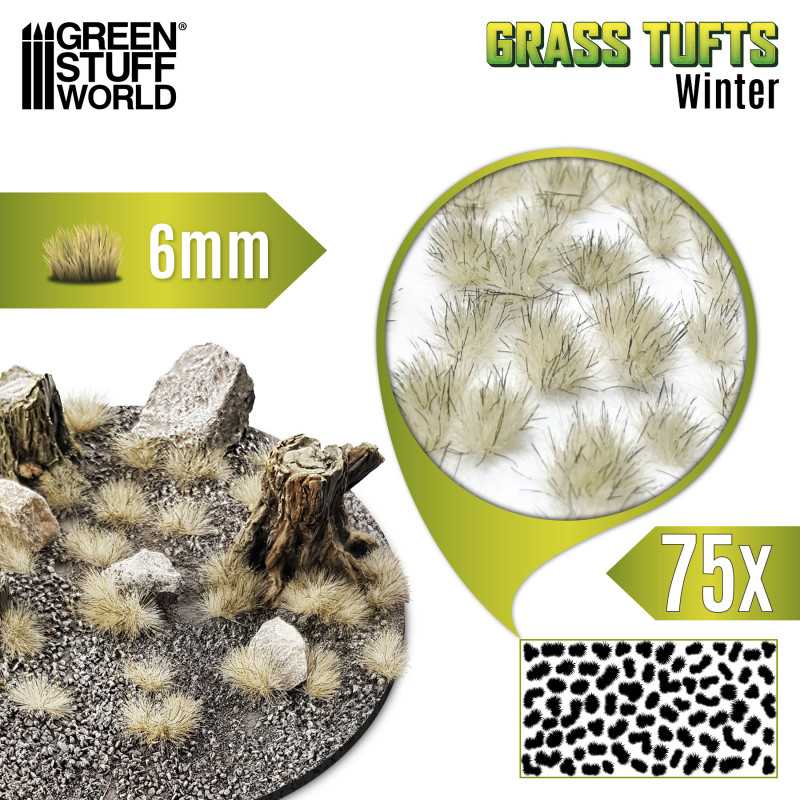 MATAS CESPED - TUFTS - 6 MM - BLANCO INVIERNO1