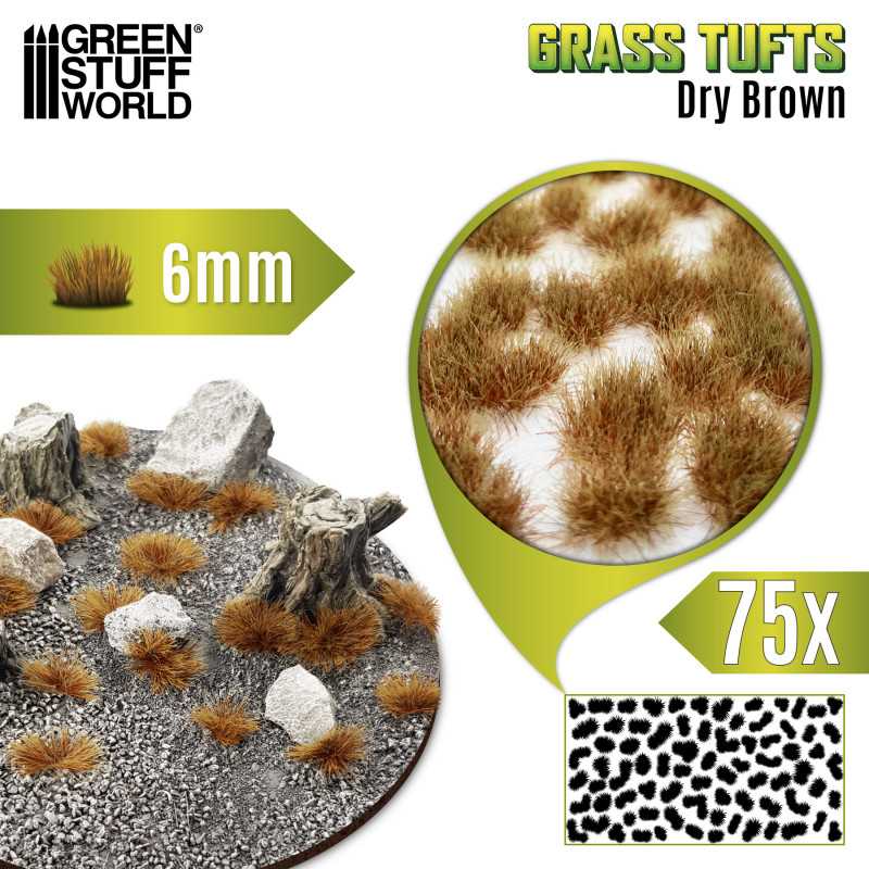 MATAS CESPED - TUFTS - 6 MM - MARRON SECO2