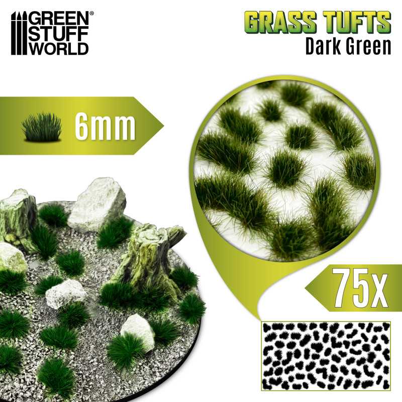 MATAS CESPED - TUFTS - 6 MM - VERDE OSCURO2
