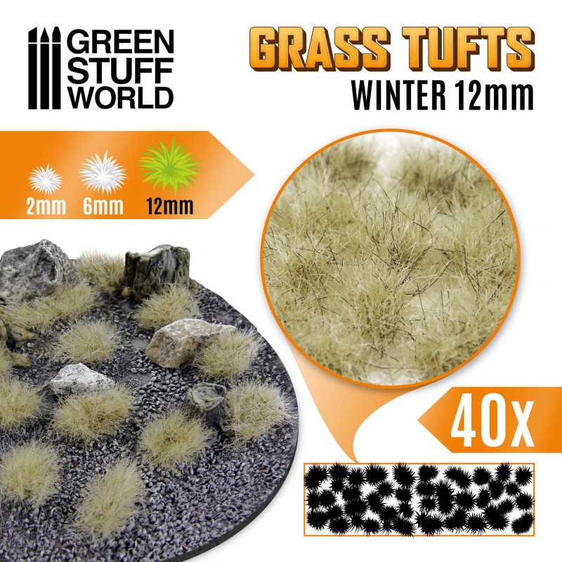 GRASS TUFTS 12MM XL - BLANCO INVIERNO - WINTER1