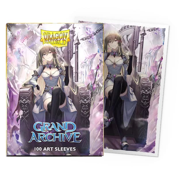 DRAGON SHIELD SLEEVES - STANDARD- MATTE 'GRAND ARCHIVE' MERLIN, KINGSLAYER (100)1
