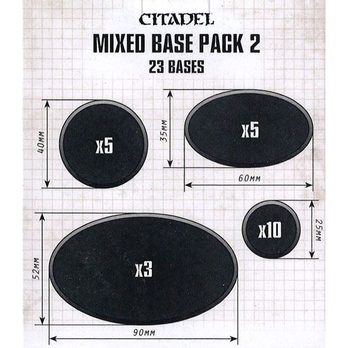 CITADEL MINIATURE BASES: MIXED BASE PACK 21
