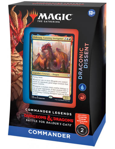 Magic: The Gathering Draconic Dissent Commander Deck + Collector Booster Sample – Battle For Baldur’s Gate