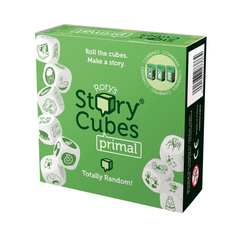 STORY CUBES PRIMAL (ESPAÑOL/INGLES/PORTUGUES/FRANCES/ALEMAN)1
