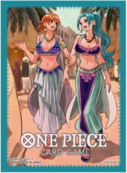 One Piece TCG:Official Sleeves TCG+ Stores Limited Edition Vol. 1 Nami y Vivi Desert1