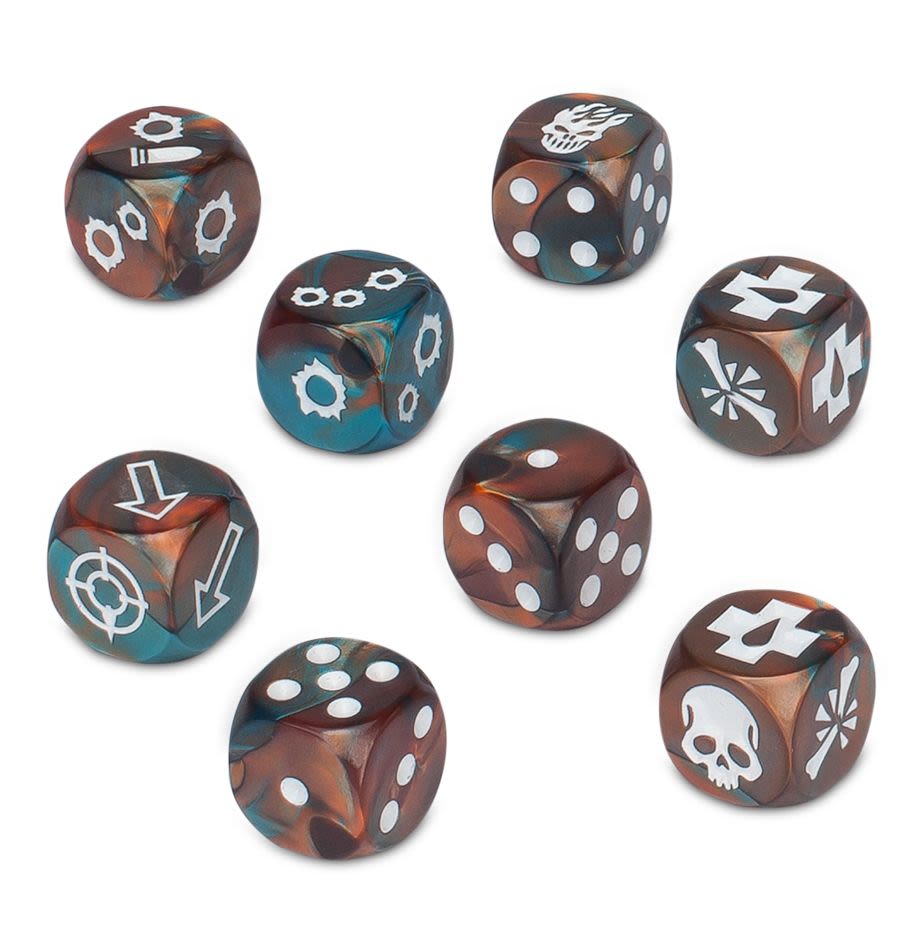 NECROMUNDA CAWDOR GANG DICE SET1