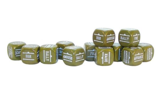 Bolt Action: Orders Dice pack - Olive Drab1