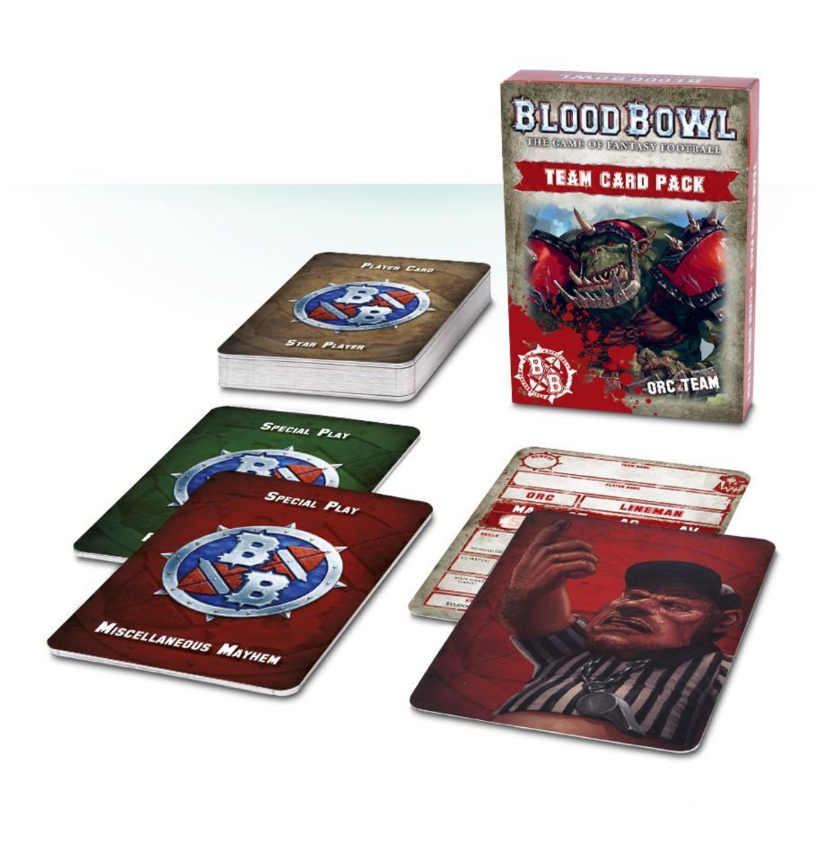 BLOOD BOWL: ORC TEAM CARD PACK (INGLES)1