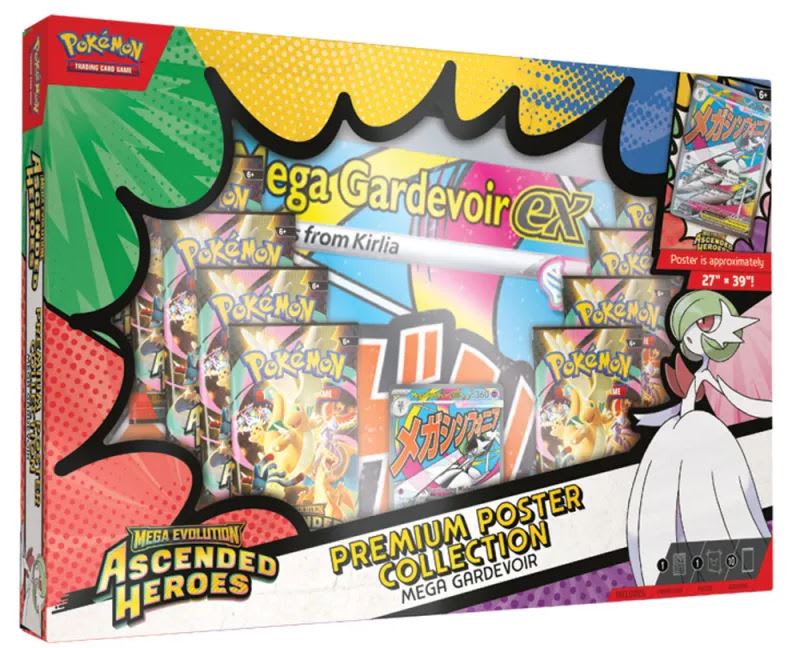 POKEMON TCG: SPANISH MEGA EVOLUTION 02.5 ASCENDED HEROES- PREMIUM POSTER COLLECTION (MEGA GARDE1