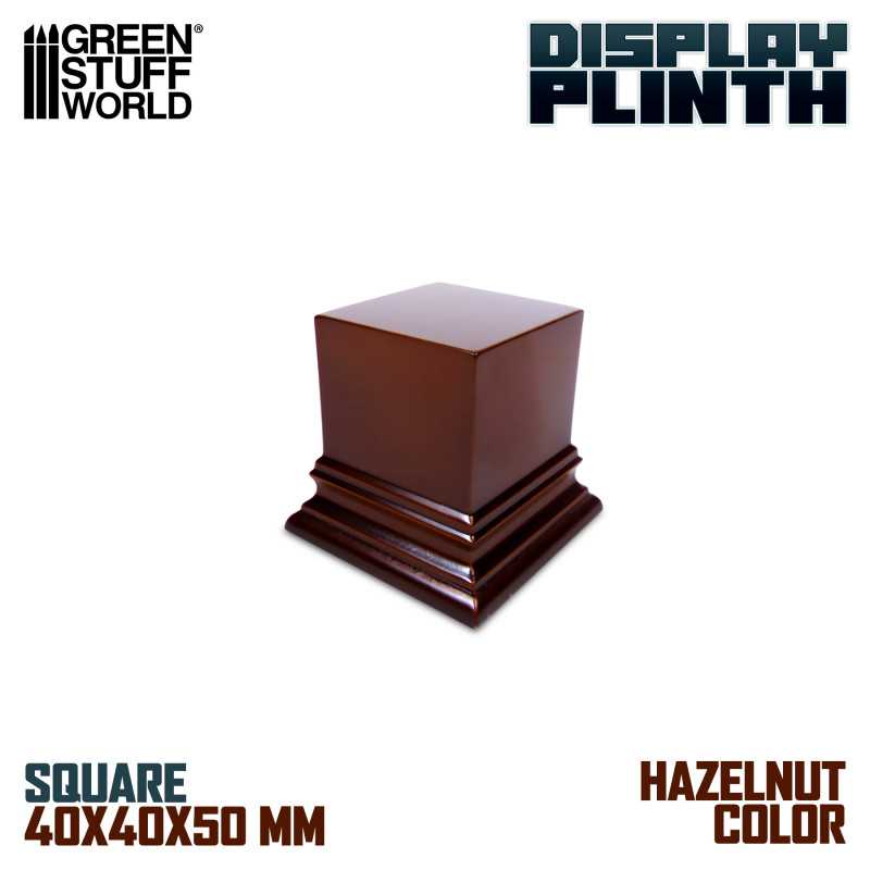 PEDESTAL DM - AVELLANA - CUADRADO / HAZELNUT DISPLAY BLOCK PLINTH 4X4CM1
