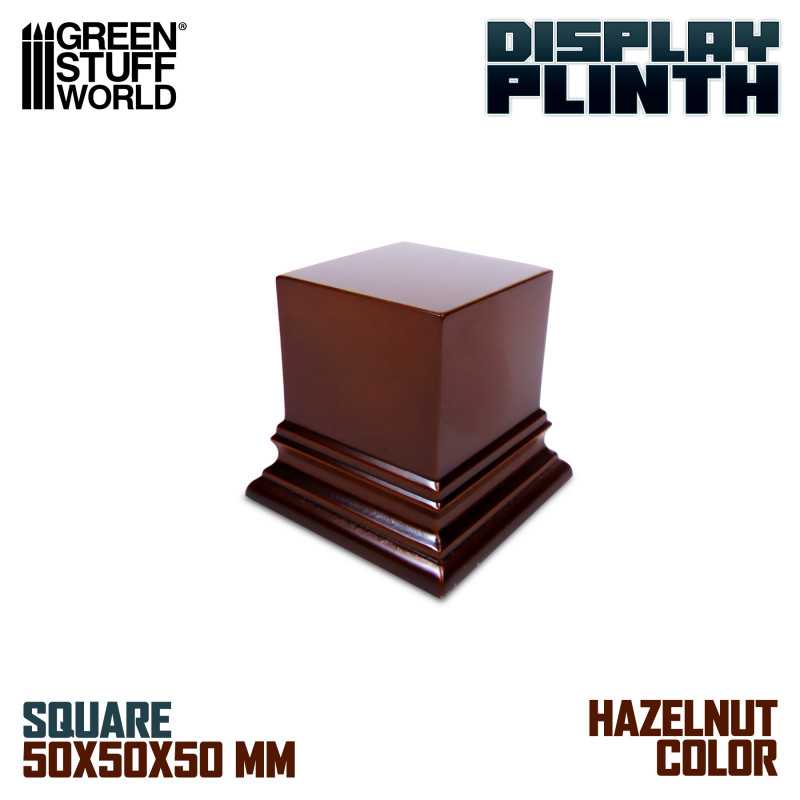PEDESTAL DM - AVELLANA - CUADRADO / HAZELNUT DISPLAY BLOCK PLINTH 5X5CM2