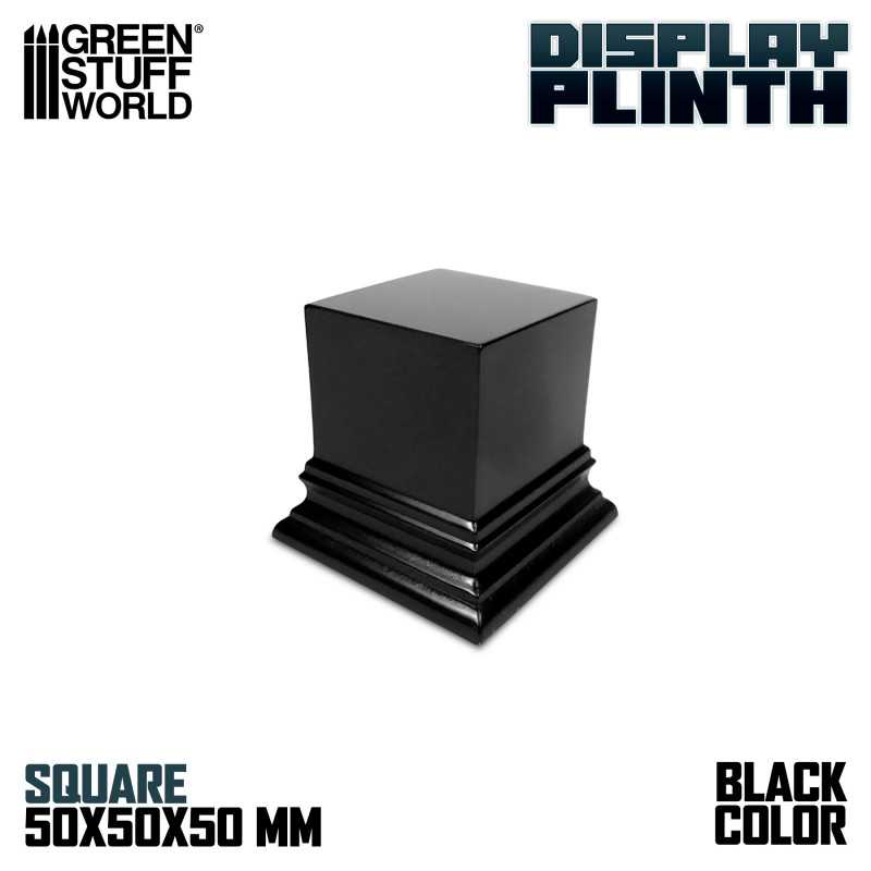 PEDESTAL DM - NEGRO- CUADRADO / BLACK DISPLAY BLOCK PLINTH 5X5CM2