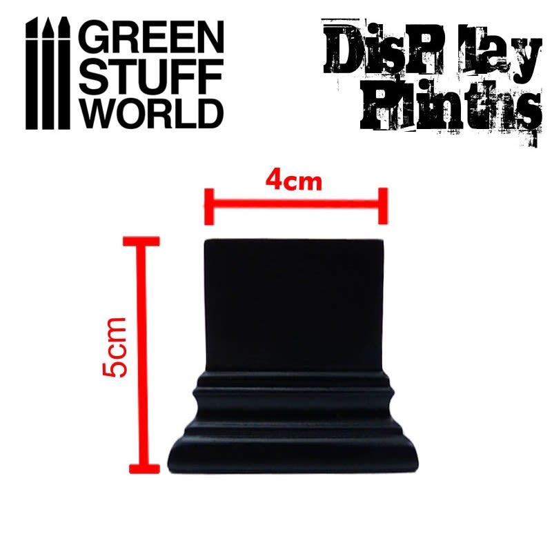 GSW_GREEN STUFF WORLD: PEDESTAL CUADRADO 4X4 CM - NEGRO2