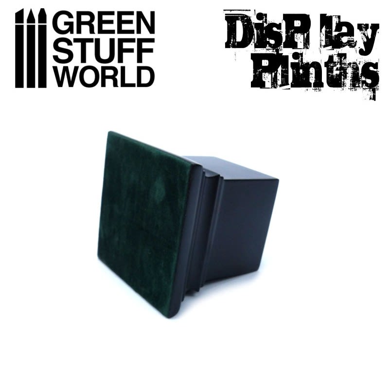GSW_GREEN STUFF WORLD: PEDESTAL CUADRADO 4X4 CM - NEGRO3