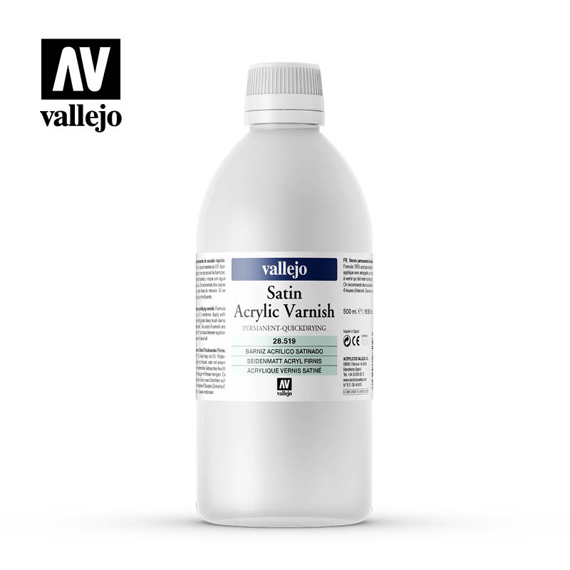 Permanent Satin Varnish, 500 ml.1