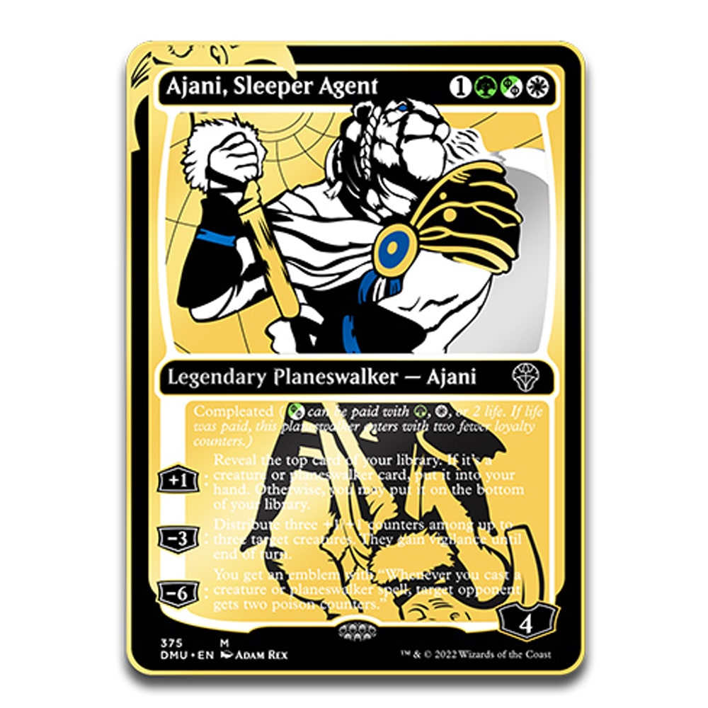 Pin MTG Dominaria United- Ajani, Exclusive Limited Edition AR Pin1
