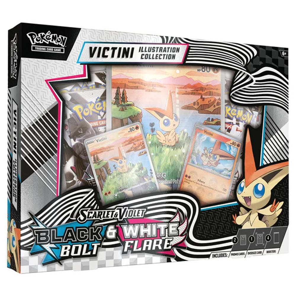 POKEMON TCG: SPANISH SCARLET & VIOLET 10.5 BLACK BOLT/WHITE FLARE- ILLUSTRATION COLLECTION (UNOVA VICTINI)1
