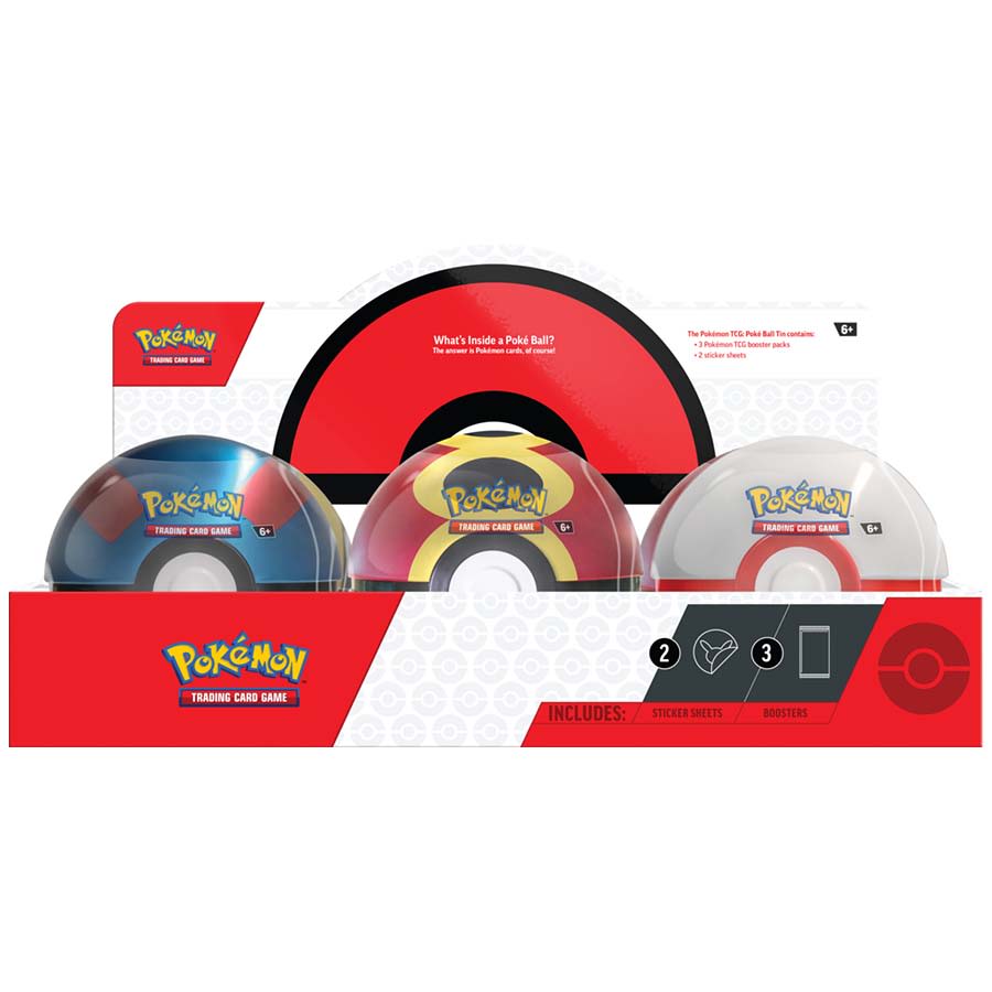 POKEMON TCG: POKE BALL TIN DISPLAY RE-RELEASE (6) (Q4 2024)1