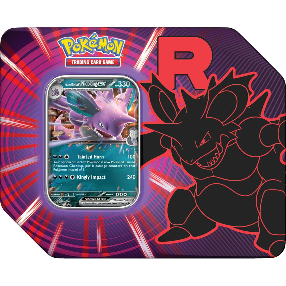 POKEMON TCG: TEAM ROCKET TIN - NIDOKING EX1
