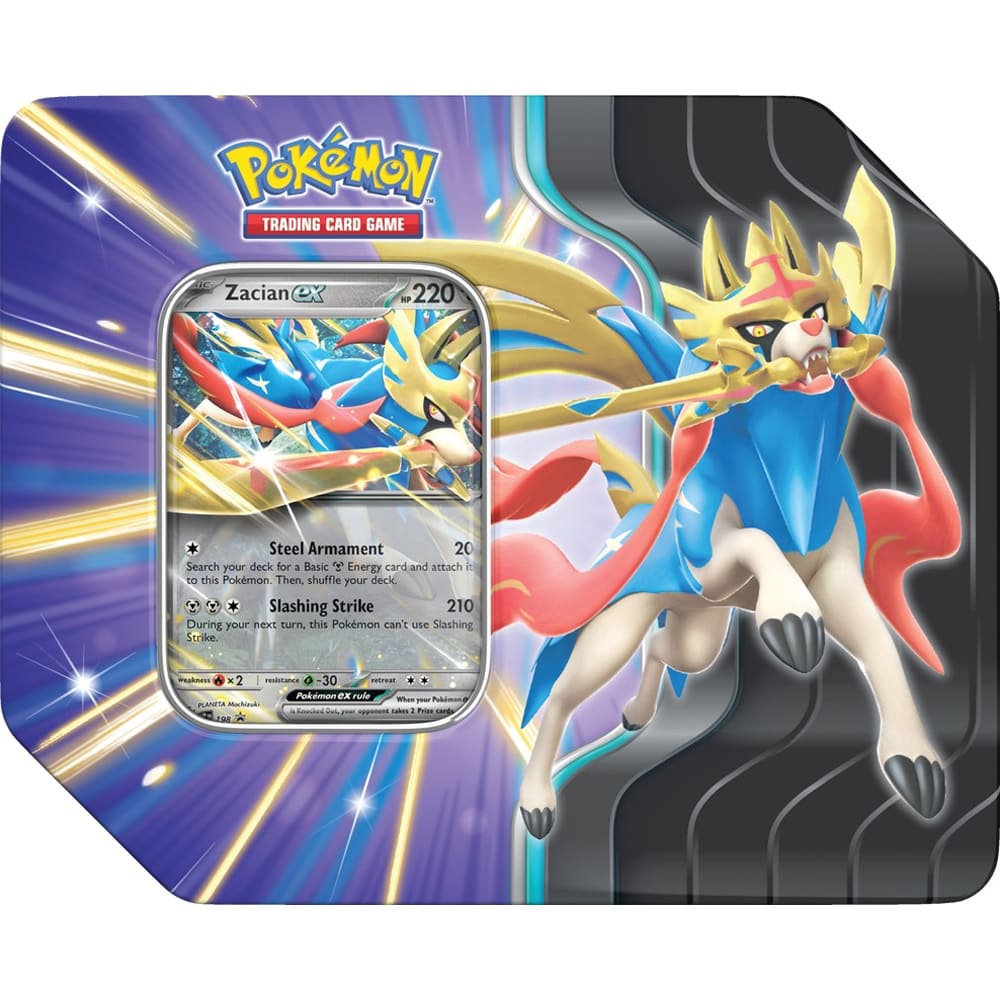 POKEMON TCG: SLASHING LEGENDS TIN (ZACIAN EX)1