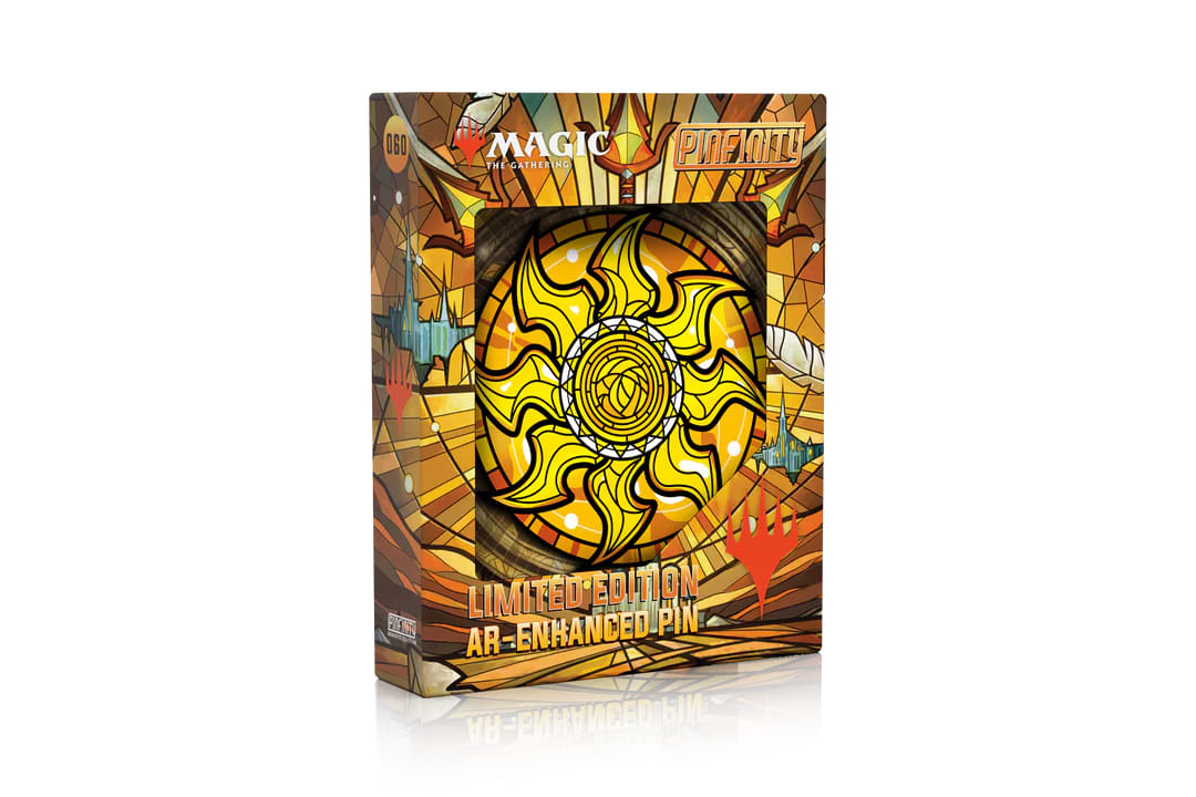 Pin MTG Stained Glass- Plains, Limited Edition AR Pin1