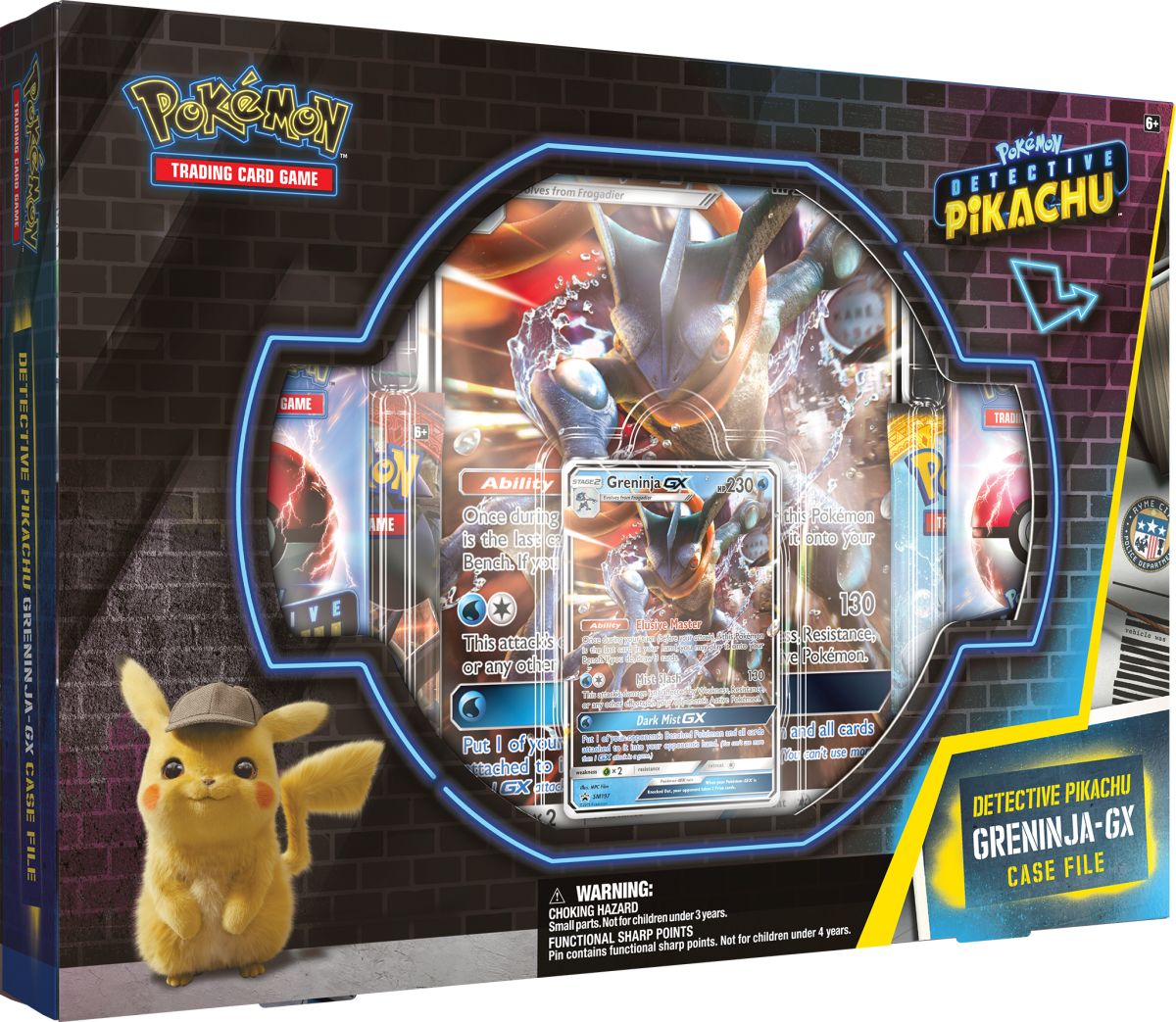 DETECTIVE PIKACHU ARCHIVO DEL CASO GRENINJA GX PING BOX (ESPAÑOL)1