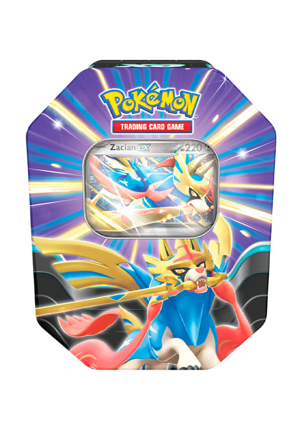 POKEMON TCG: SPANISH SLASHING LEGENDS TIN CASE (ZACIAN EX)1