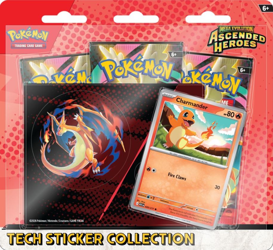 POKEMON TCG: MEGA EVOLUTION 02.5 ASCENDED HEROES- TECH STICKER COLLECTION - CHARIZARD1