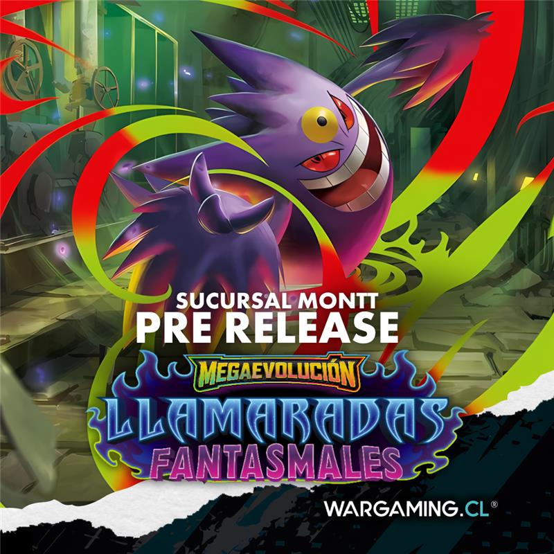 PRE-RELEASE POKÉMON MEGAEVOLUCIÓN: LLAMARADAS FANTASMALES – CATEGORÍA MASTER SUCURSAL MONTT1