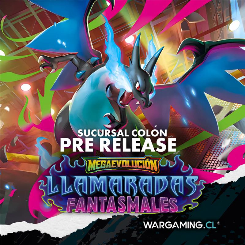 PRE-RELEASE POKÉMON MEGAEVOLUCIÓN: LLAMARADAS FANTASMALES – SUCURSAL COLON1