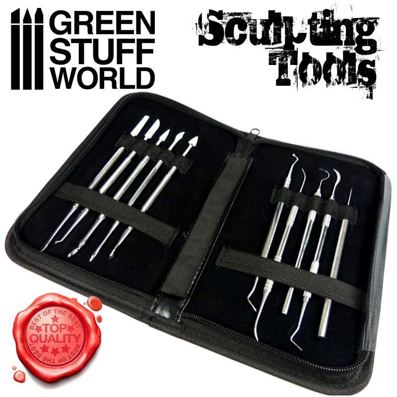 HERRAMIENTAS MODELAR SETX10 - SCULPTING TOOLS SETX10 - PREMIUM WITH CASE2