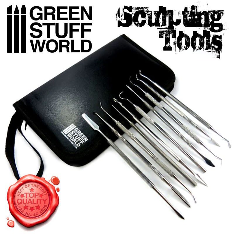 HERRAMIENTAS MODELAR SETX10 - SCULPTING TOOLS SETX10 - PREMIUM WITH CASE1