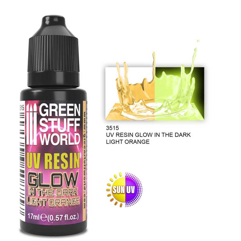 Resina Ultravioleta Naranja Claro - GLOW 17ml1