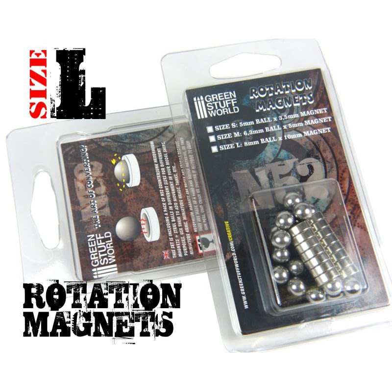 ROTATION MAGNETS 8+10MM (SIZE L) PACK2