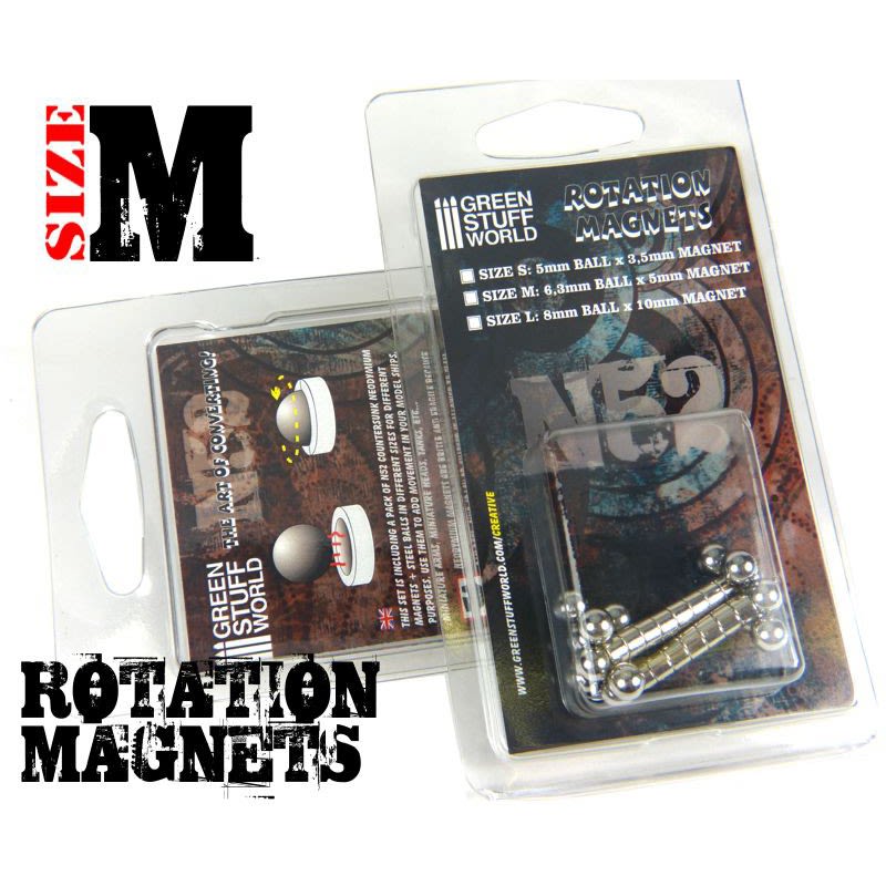 ROTATION MAGNETS 6,35+5MM (SIZE M) PACK2