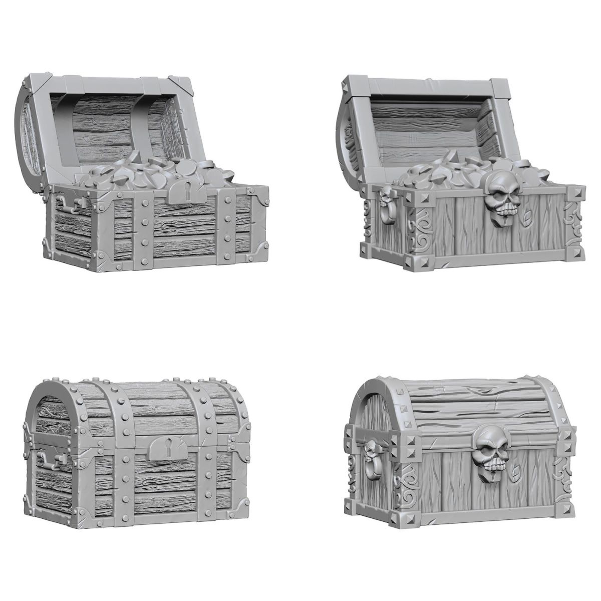 WIZKIDS DEEP CUTS UNPAINTED MINIATURES: CHESTS OLD1